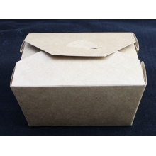 Caja de ensalada de sushi caja de ensalada de papel Kraft marrón alimentos caja de tallarines